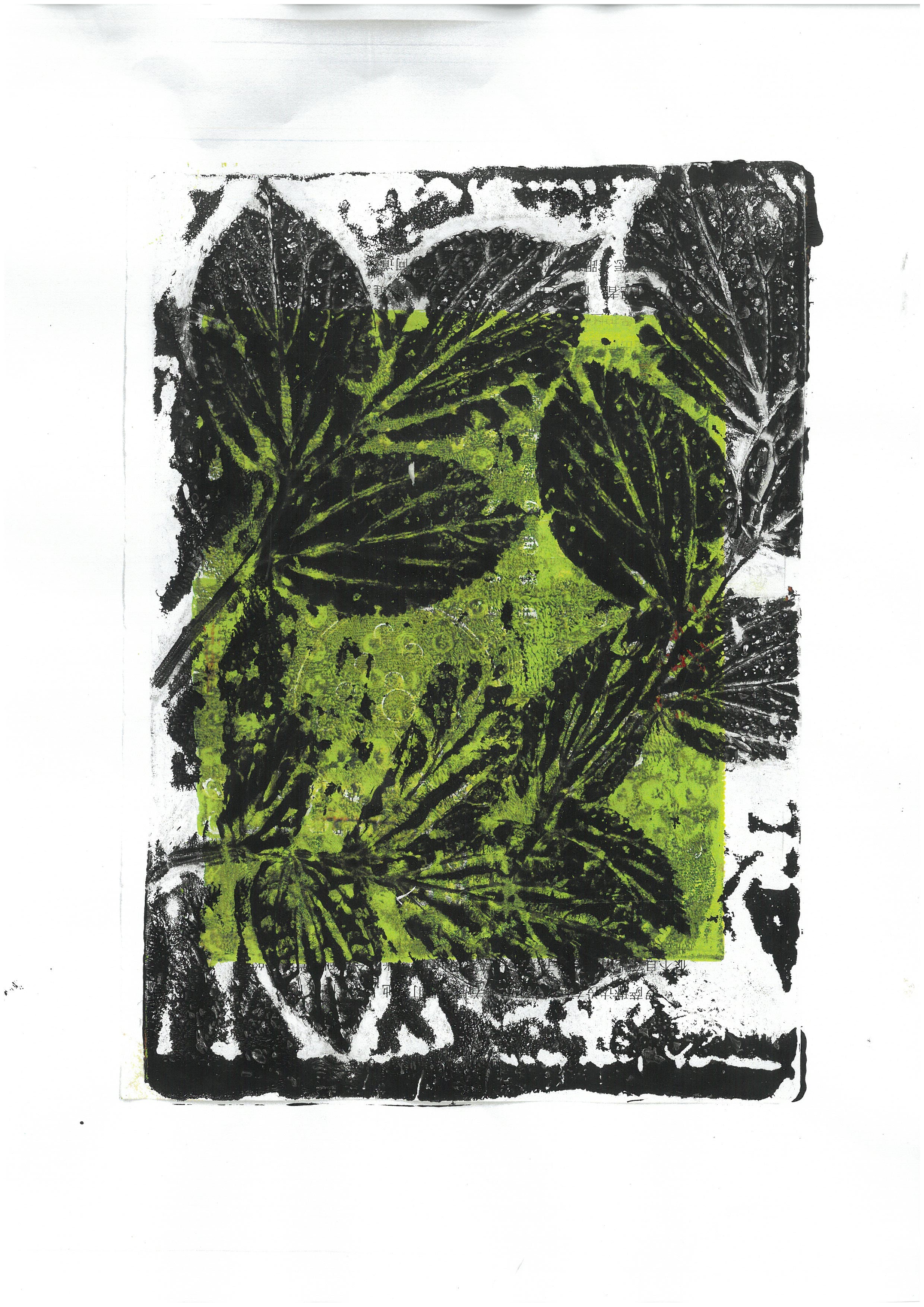 Botanical Printmaking artwork 4
