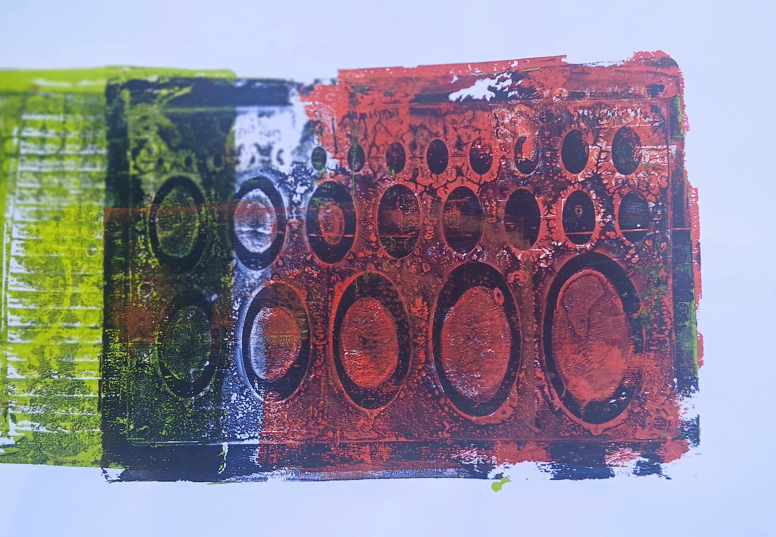 Experimental Printmaking artwork 8